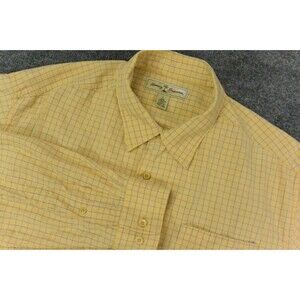 Tommy Bahama‎ Shirt Mens Large Yellow Check